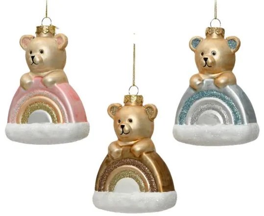 Beauty Home Στολίδι Rainbow Αρκουδάκι 11.3 x 8.3 x 13.5 cm