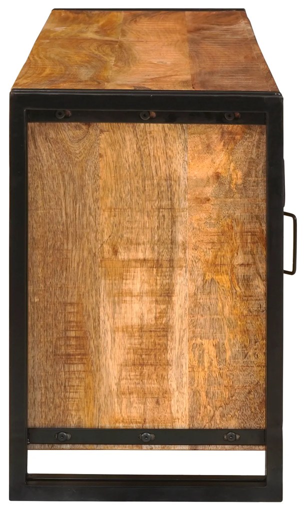vidaXL Ντουλάπι TV Καστανό 120 x 30 x 50 cm Στερεό τραχύ ξύλο μάνγκο