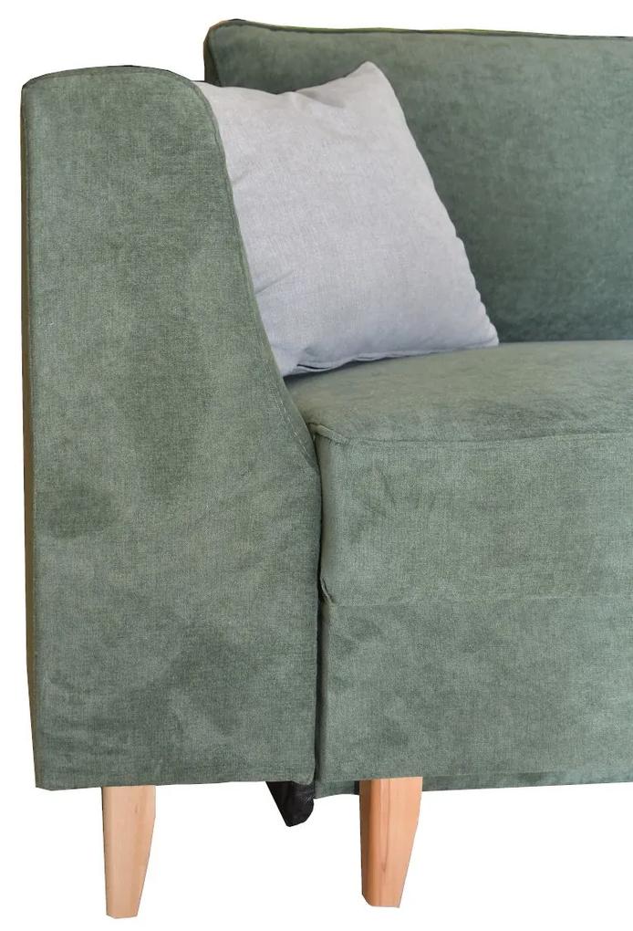 Καναπές Κρεβάτι Γωνιακός JULIE Κυπαρισσί 300x198x86cm - Ύφασμα - 14190007
