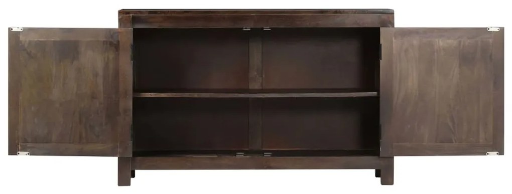 vidaXL Ντουλάπι με Σκαλιστό Σχέδιο 110x35x70 εκ. από Μασίφ Ξύλο Μάνγκο