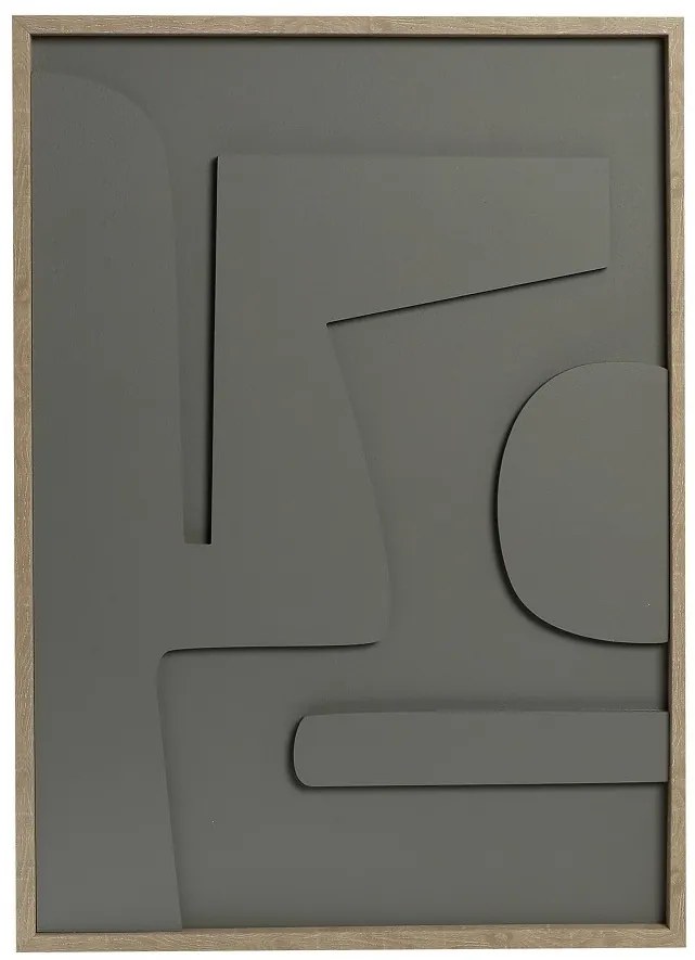 ΠΙΝΑΚΑΣ ΣΕ 3D ΚΑΜΒΑ ΓΚΡΙ PVC/MDF 70Χ50ΕΚ - ESPIEL - FAL109