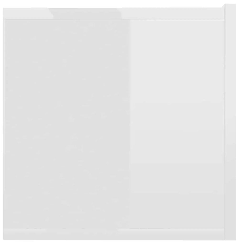 vidaXL Έπιπλο Τηλεόρασης Γυαλιστερό Λευκό 120x30x30 εκ. από Επεξ. Ξύλο