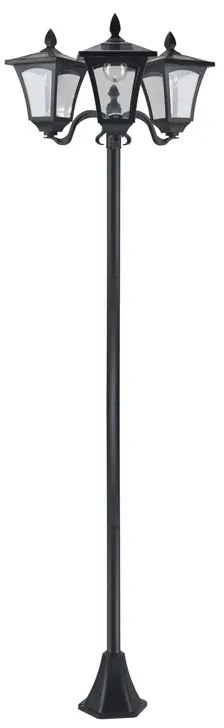 Τριπλό Ηλιακό LED Φανάρι Κήπου Κολόνα 182.5 cm Outsunny 842-109 842-109
