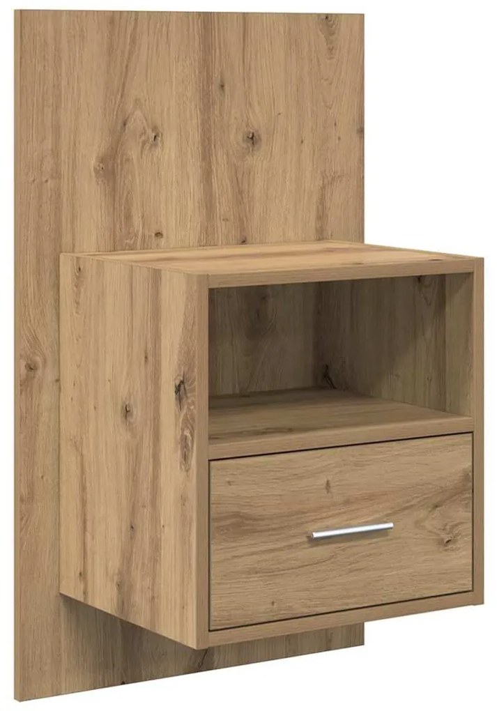 vidaXL Ντουλάπι κρεβατιού 2 pcs artisan δρυς 48.5 x 32.5 x 80 εκ