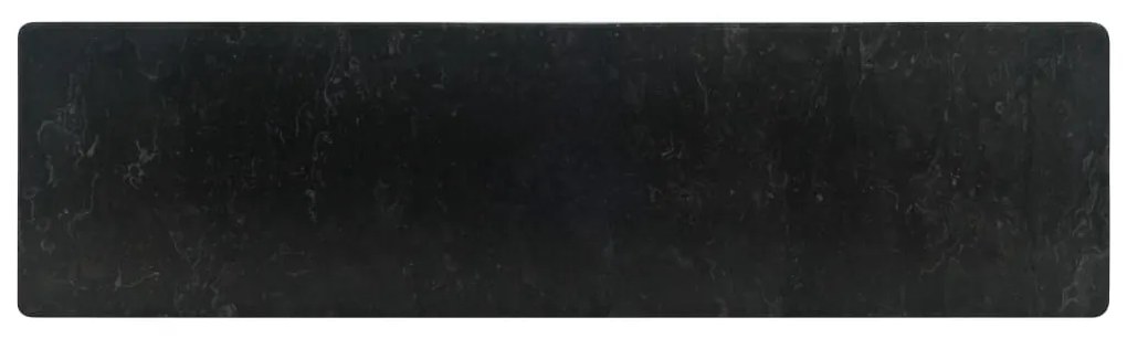 Νιπτήρας Γυαλιστερό Μαύρο 45 x 30 x 12 εκ. Μαρμάρινος 142772