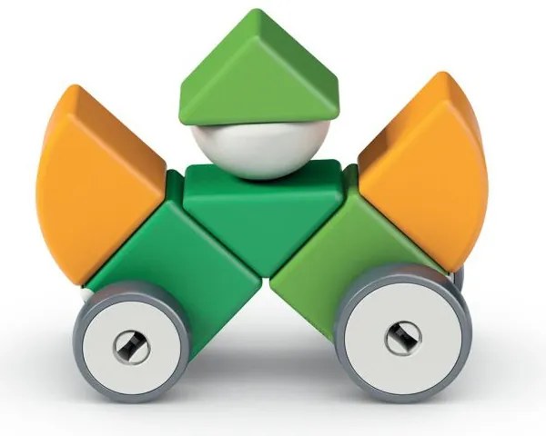 Παιχνίδι Magicube Wheels 13-Green Geomag