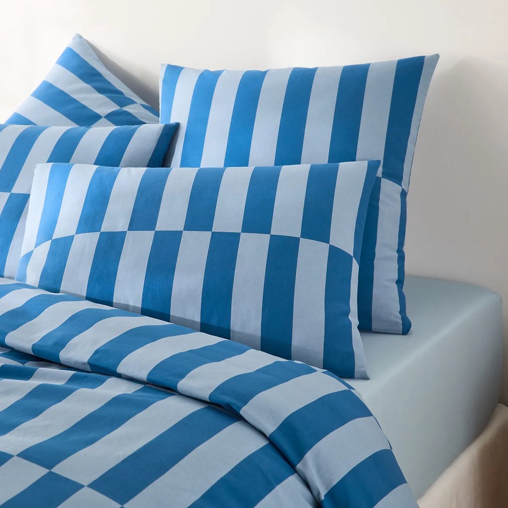 Μαξιλαρόθηκη από 50% ανακυκλωμένο βαμβάκι, Tabaka bleu