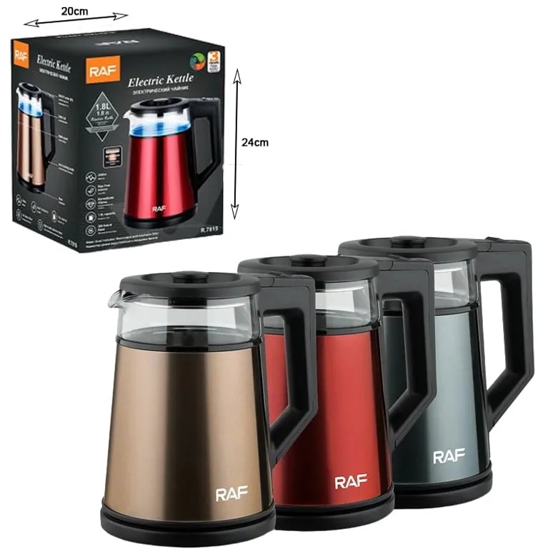 Raf Ηλεκτρικός Βραστήρας 1.8L 2000W RAF R.7815 - Electric Kettle