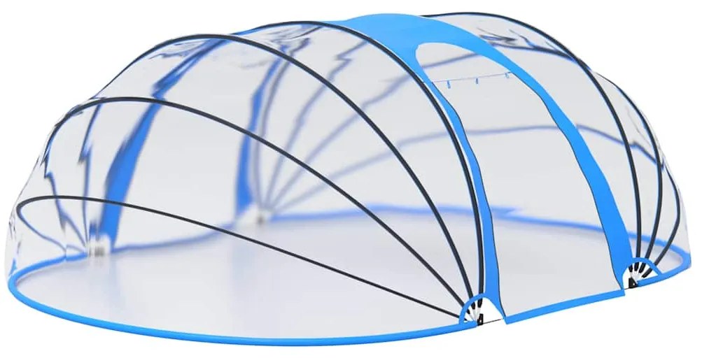 vidaXL Προστατευτικό Κάλυμμα Πισίνας Οβάλ 530x410x210 εκ.