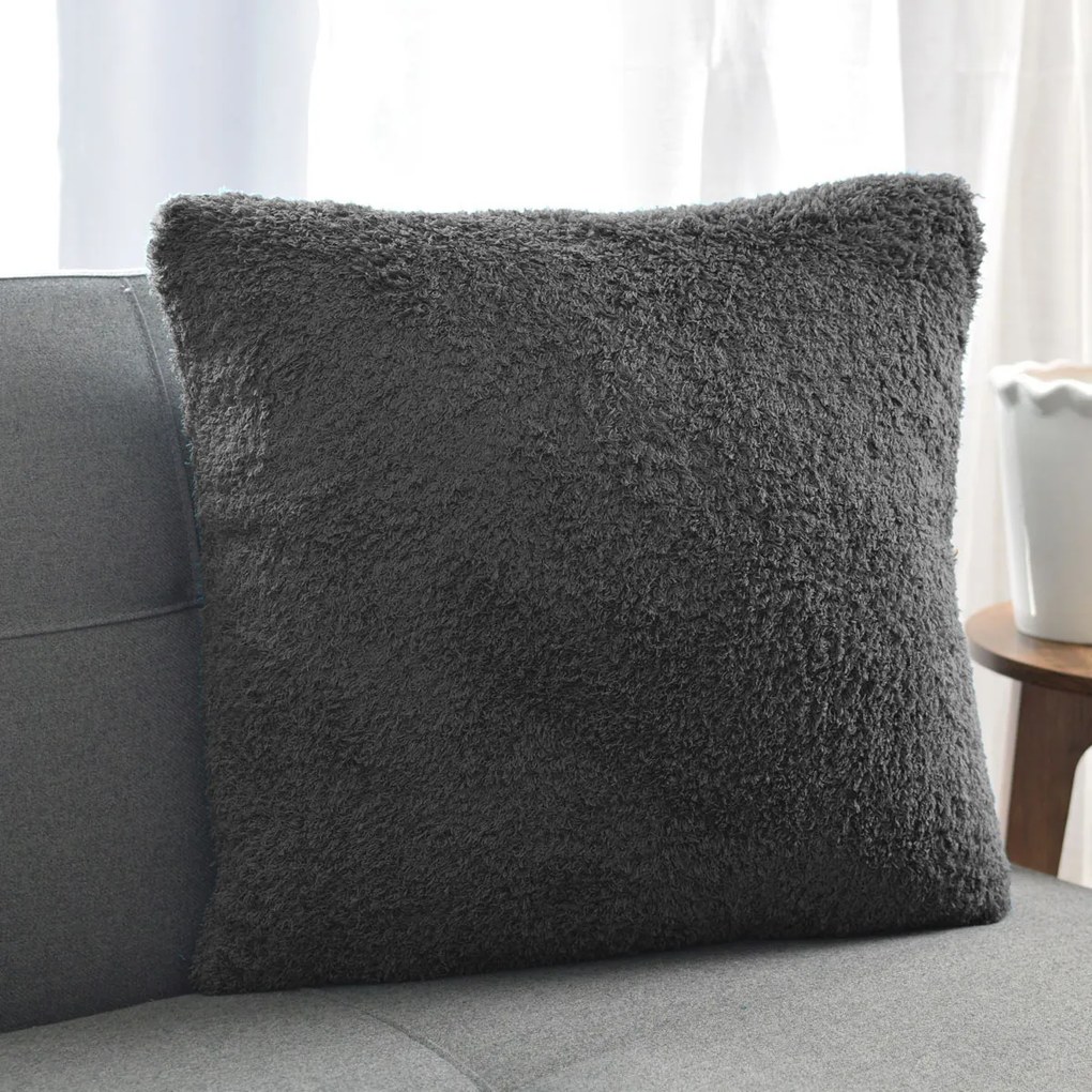 Διακοσμητική Μαξιλαροθήκη Fleece (40x40) S-F Montreal Anthracite C0C681003H