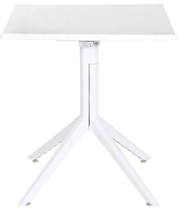 Τραπεζαρία Home ESPRIT Λευκό Μέταλλο πολυπροπυλένιο 70 x 70 x 75 cm