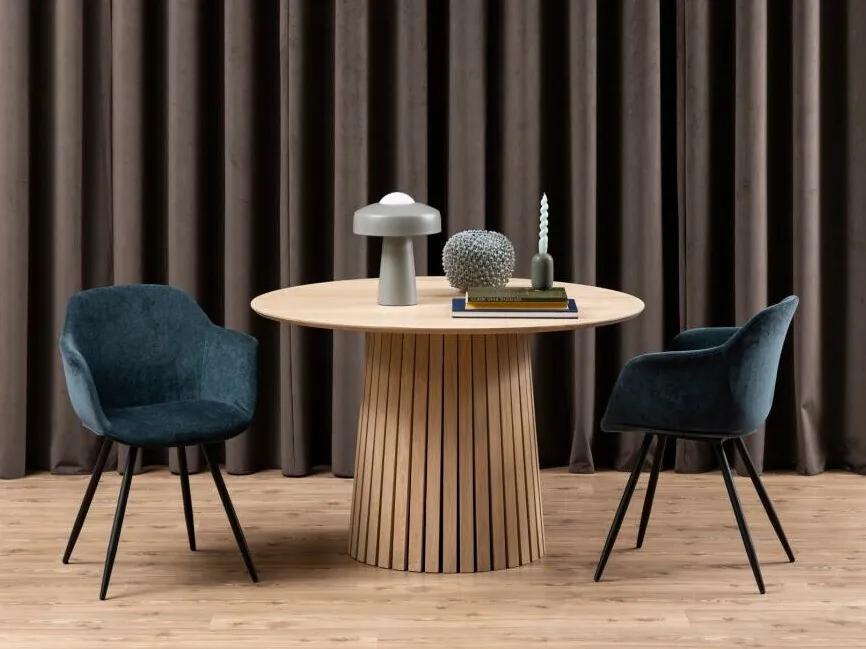 Τραπέζι Oakland 828, Ελαφριά δρυς, 75cm, 47 kg, Ινοσανίδες μέσης πυκνότητας, Φυσικό ξύλο καπλαμά | Epipla1.gr