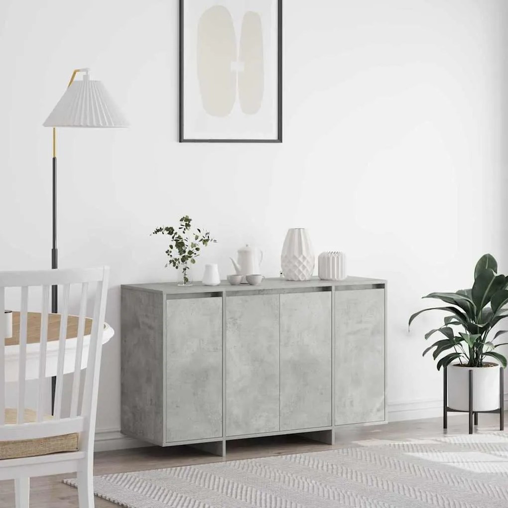 vidaXL Πλαϊνό γραφείο Γκρι σκυροδέματος 120 x 41 x 75 εκ.
