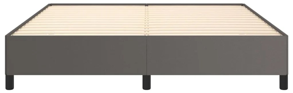 vidaXL Πλαίσιο Κρεβατιού Γκρι 180x200 εκ. από Συνθετικό Δέρμα