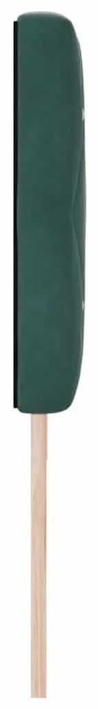 vidaXL Κεφαλάρι με κεφαλάρι Σκούρο Πράσινο 180 cm Τεχνητό Δέρμα