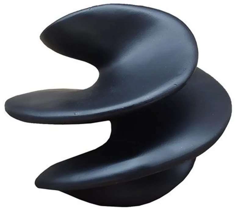 Διακοσμητικό Επιτραπέζιο Κόμπος Renish 031107 14x14x12cm Black Πολυρεσίνη