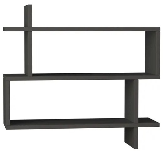 Ράφι τοίχου "ZENIA" σε χρώμα ανθρακί 70x22x65