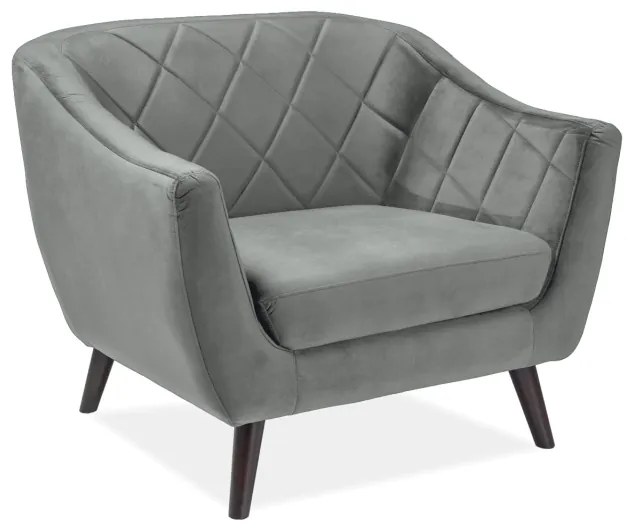 FOTEL MOLLY 1 BREGO SZARY 10 / WENGE DIOMMI-80-3453