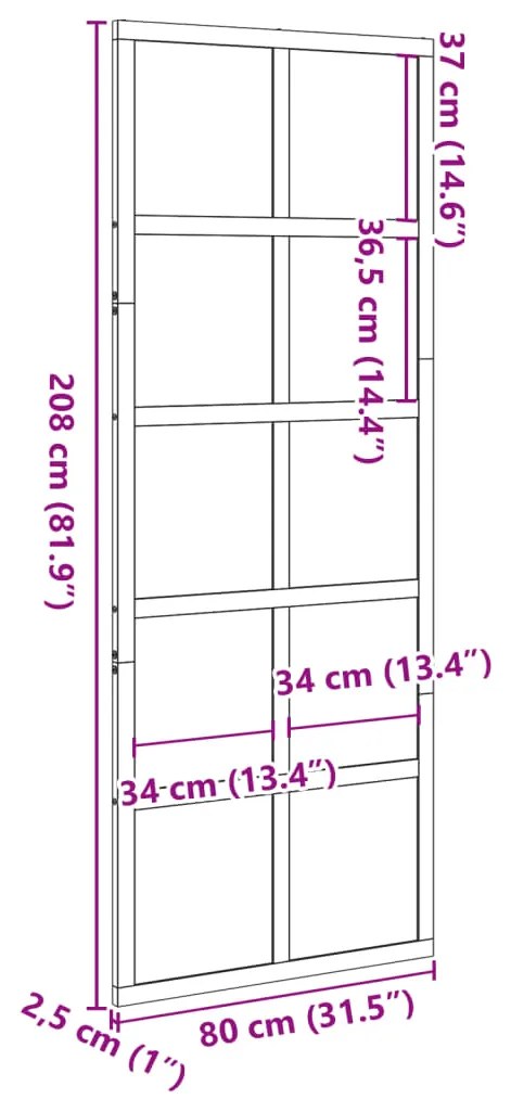 Πόρτα Αχυρώνα Λευκή 80x208 εκ. από Μασίφ Ξύλο Πεύκου - Λευκό