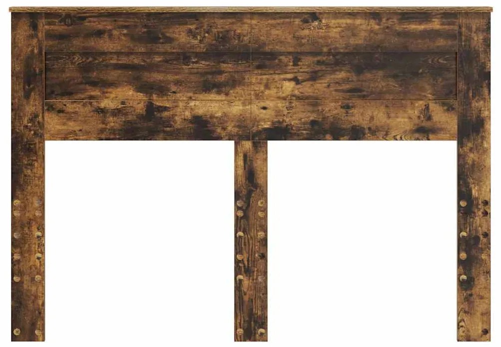 vidaXL Κεφαλάρι με κεφαλάρι Καπνιστό Δρύς 160 cm Επεξεργασμένο ξύλο