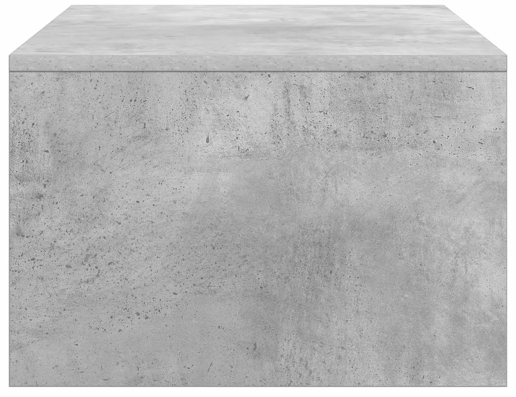 vidaXL Επιτοίχιο γραφείο Επιτοίχιο Σκυρόδεμα Γκρι 80 x 45 x 30 εκ