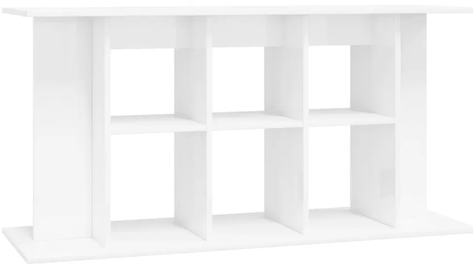 vidaXL Βάση Ενυδρείου Γυαλ. Λευκό 120x40x60 εκ. από Επεξεργασμένο Ξύλο