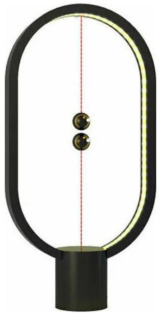 Levitation Lamp Επιτραπέζιο Διακοσμητικό Φωτιστικό LED Μαγνητικό με USB σε Μαύρο Χρώμα