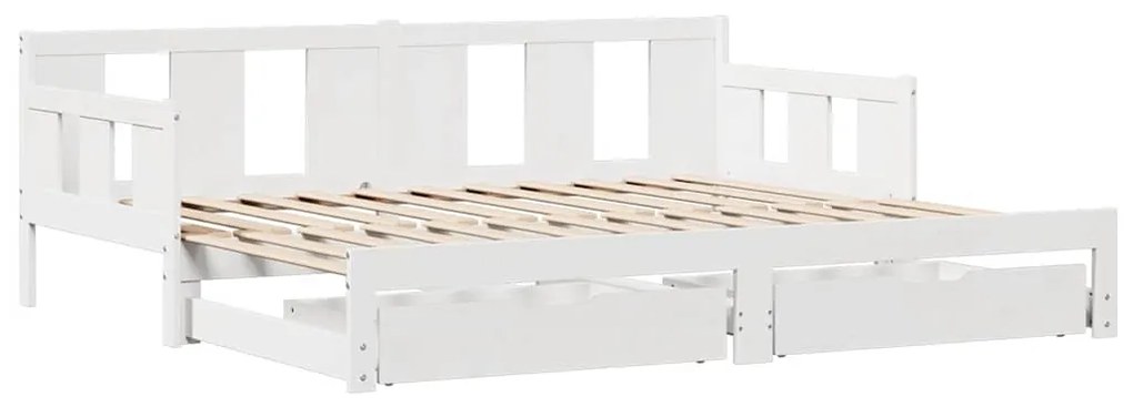 vidaXL Καναπές Κρεβάτι Συρόμενος Χωρίς Στρώμα 80x200 εκ. &amp; Συρτάρια
