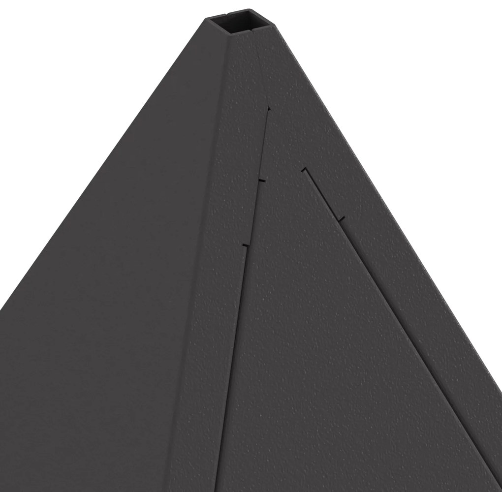vidaXL Μπάρμπεκιου Πυραμίδα Μαύρη 50x50x51 εκ Ατσάλι