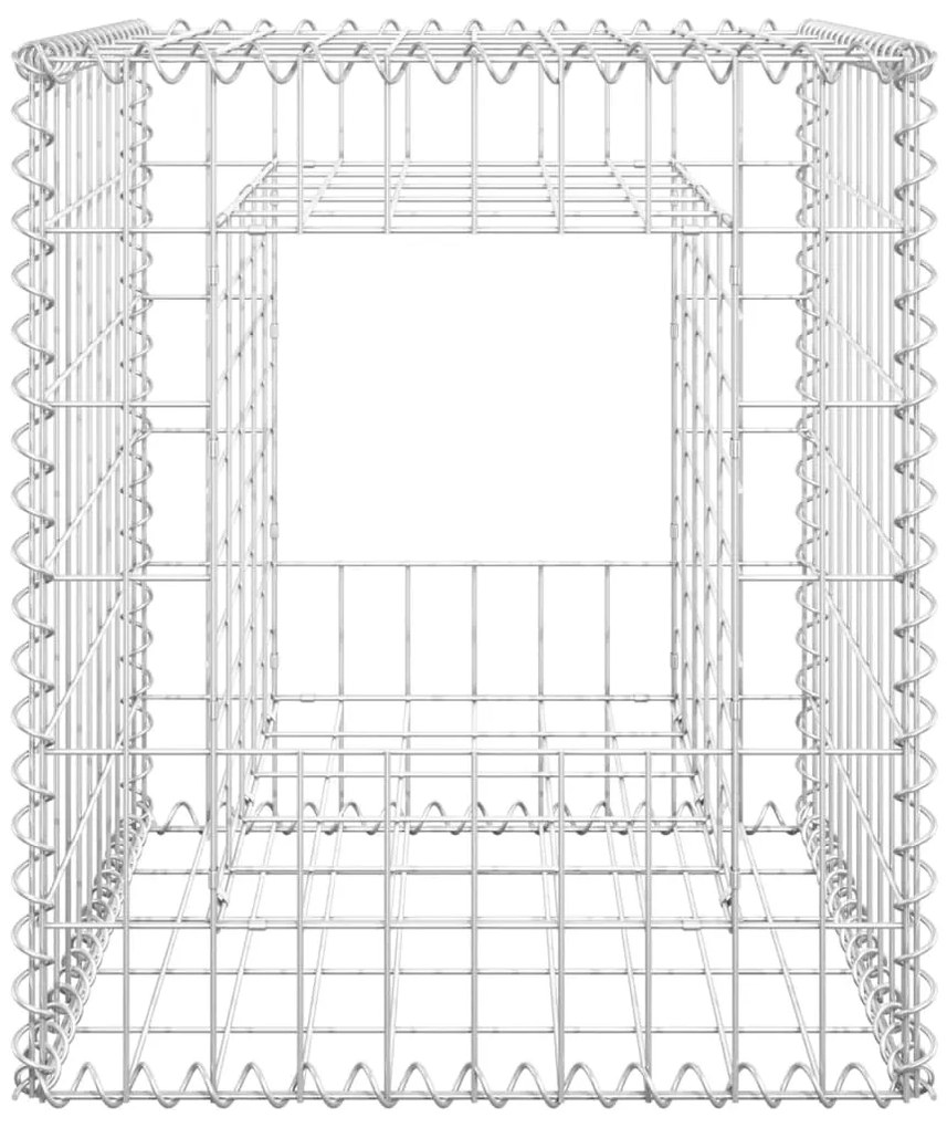vidaXL Συρματοκιβώτιο Στύλος 50 x 50 x 60 εκ. Σιδερένιο