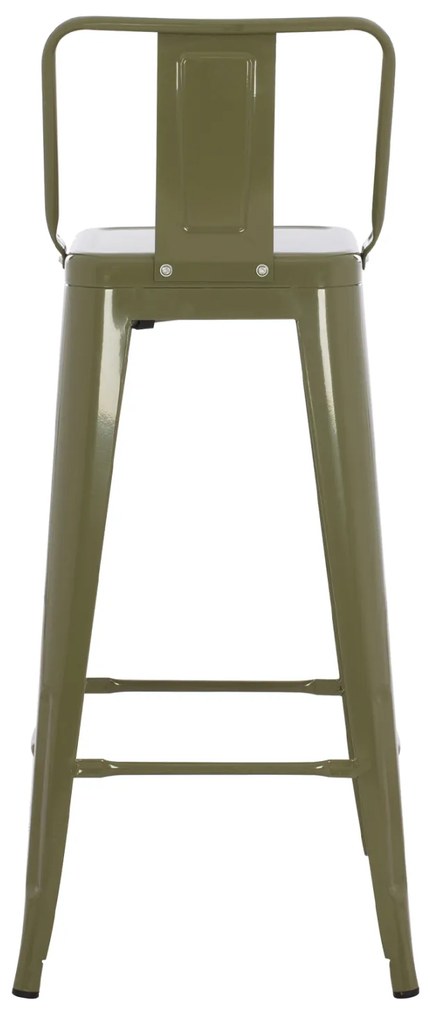 ΣΚΑΜΠΟ BAR ME ΠΛΑΤΗ ΜΕΤΑΛΛΙΚΟ MELITA-PRO HM8643.43 DARK OLIVE GREEN 42x42x100Υεκ. - 0605454 - HM8643.43