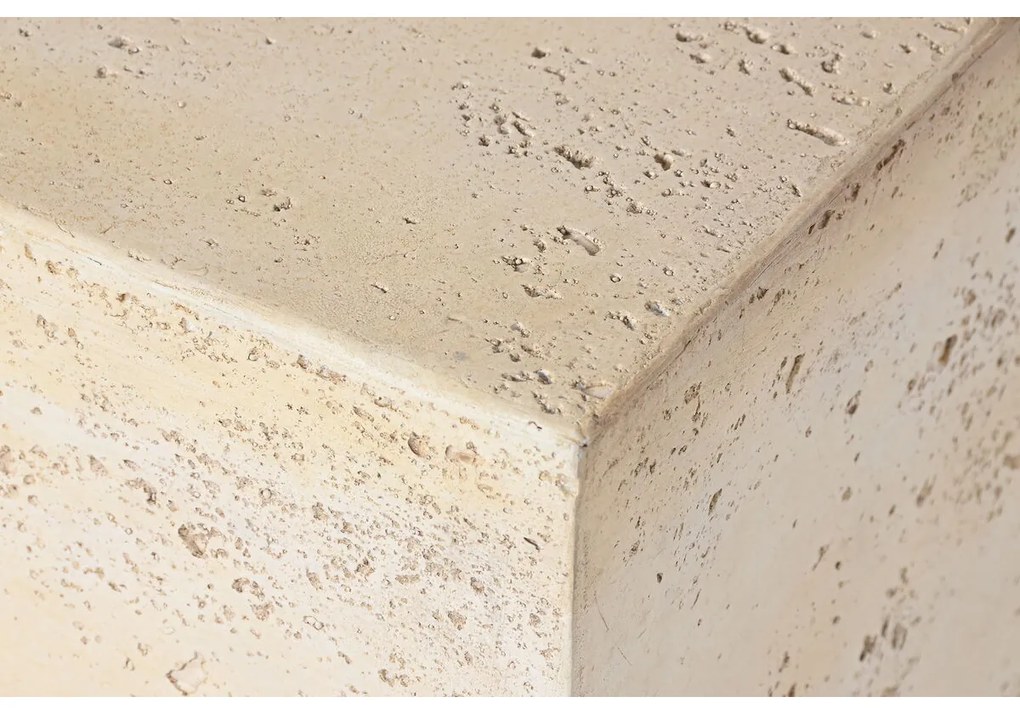 Βοηθητικό Τραπεζάκι Home ESPRIT Μπεζ Μαγνήσιο 40 x 40 x 40 cm