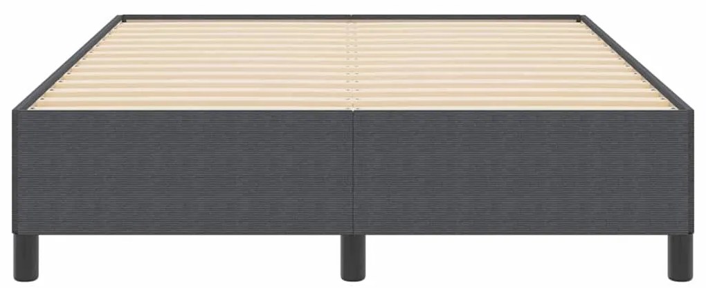 vidaXL Σκελετός Κρεβατιού Σκούρο γκρι 140 x 190 cm Βελούδο