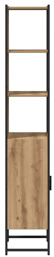 vidaXL Ντουλάπι Μπάνιου με ράφι artisan δρυς 33 x 33 x 185,5 εκ