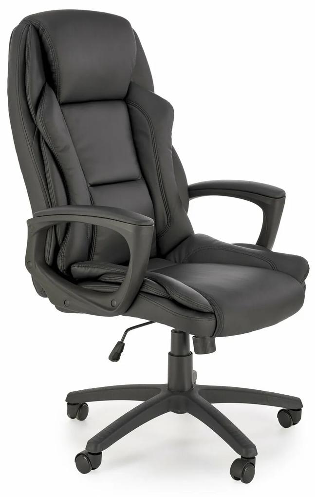 Καρέκλα γραφείου Houston 1605, Μαύρο, 114x67x75cm, 19 kg, Με μπράτσα, Με ρόδες, Μηχανισμός καρέκλας: Κλίση | Epipla1.gr