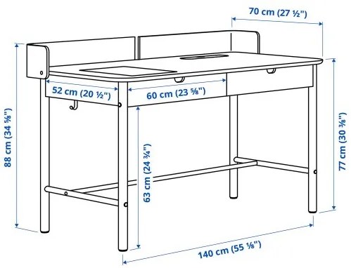 RIDSPÖ/FJÄLLBERGET γραφείο και καρέκλα 595.027.83