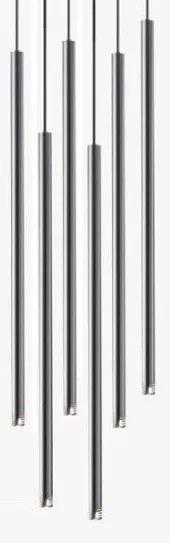 Κρεμαστό Φωτιστικό Οροφής 100-09710-13 Luma-100-09710-13-SILVER-Ασημί 100-09710-13-SILVER