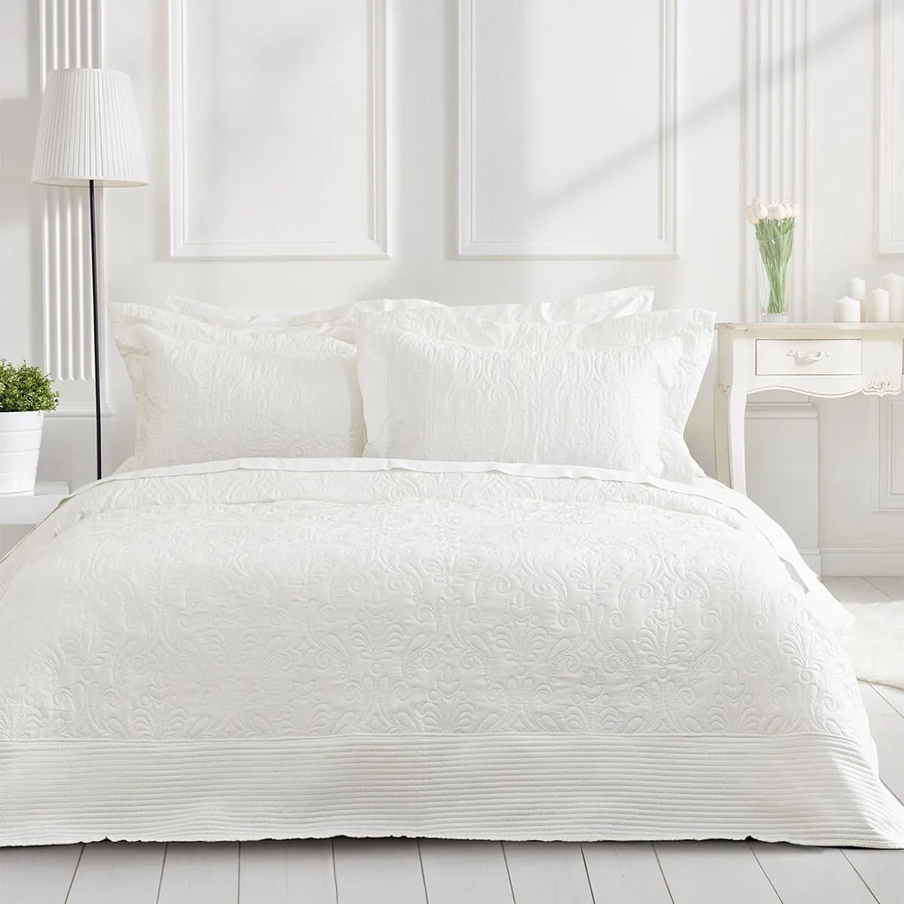 Νυφικό Κουβερλί King Size (Σετ 240x260) Nima Harmony Off White