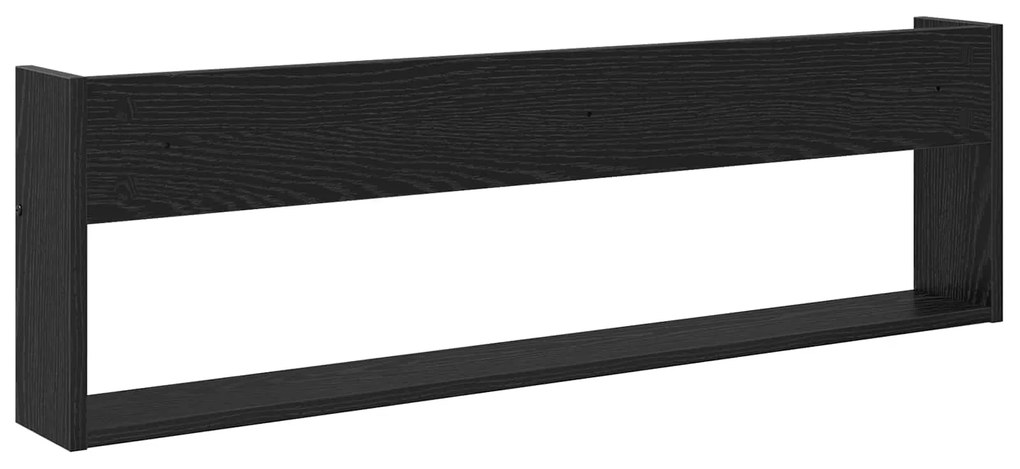 vidaXL Ράφι Περιοδικών Μαύρη Οξυά 100 x 12 x 30 εκ Επεξεργασμένο ξύλο