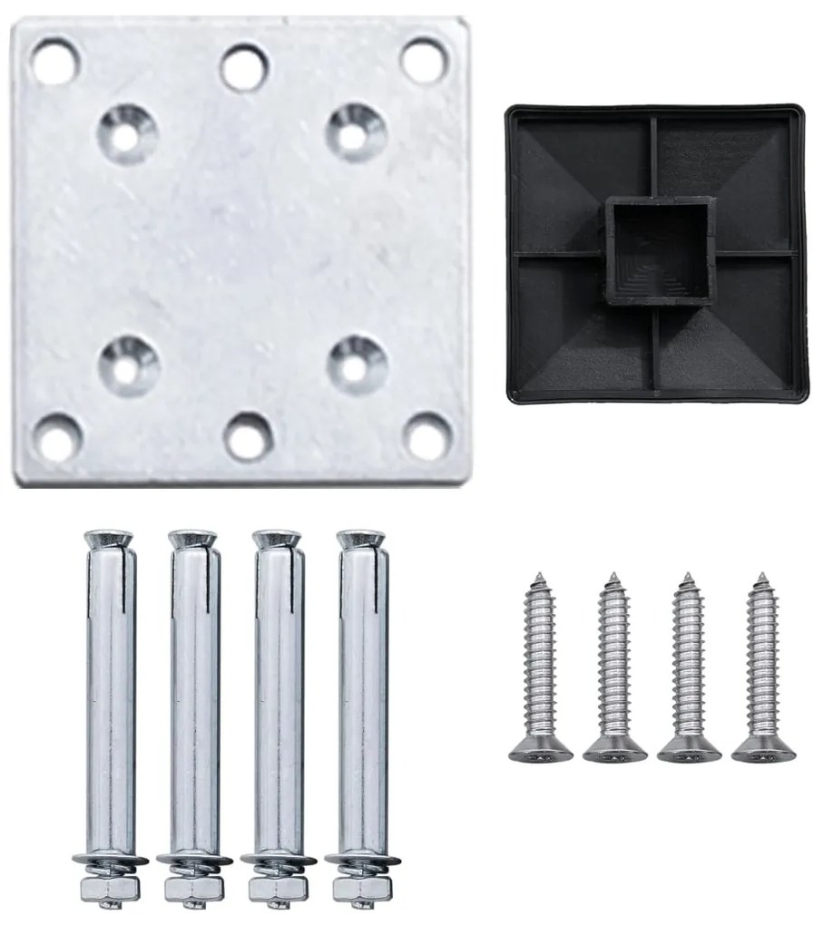 vidaXL Πάνελ Περίφραξης Καφέ 175 x 105 εκ. από WPC