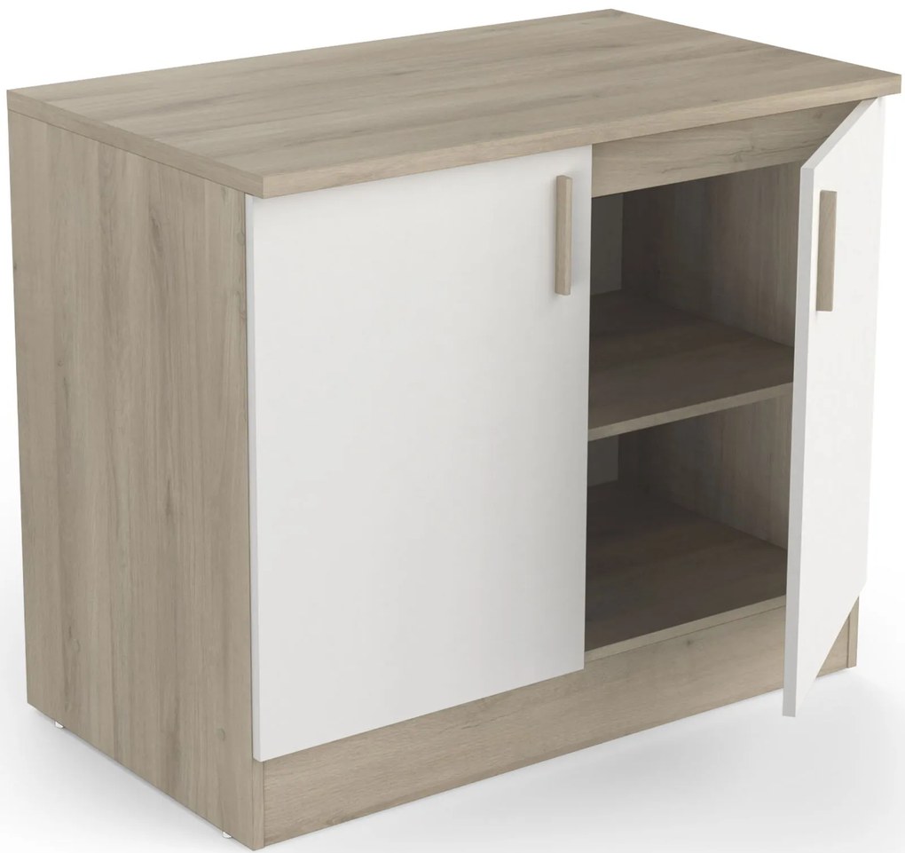 Επιδαπέδιο ντουλάπι Poppy 100-Fusiko-Leuko