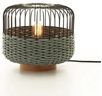 Επιτραπέζιο Φωτιστικό Πορτατίφ Ε27 40W Paper Rope Πλέγμα Sunlight-ALISA-T-BL-Μπλε ALISA-T-BL
