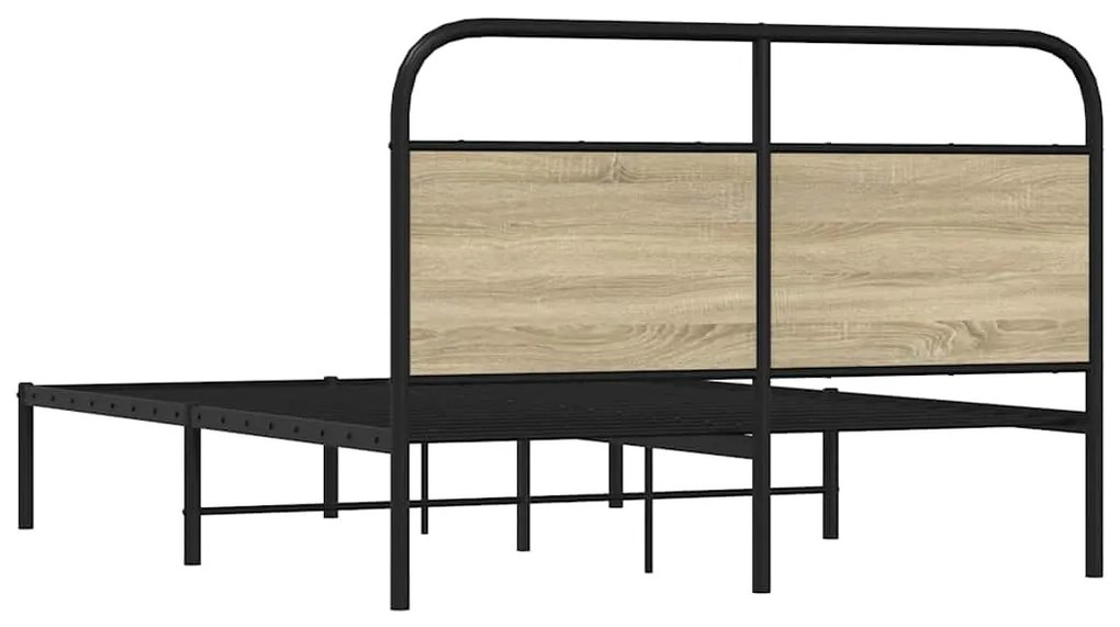 vidaXL Πλαίσιο Κρεβατιού Χωρ. Στρώμα Sonoma Δρυς 120x200εκ. Επ. Ξύλο
