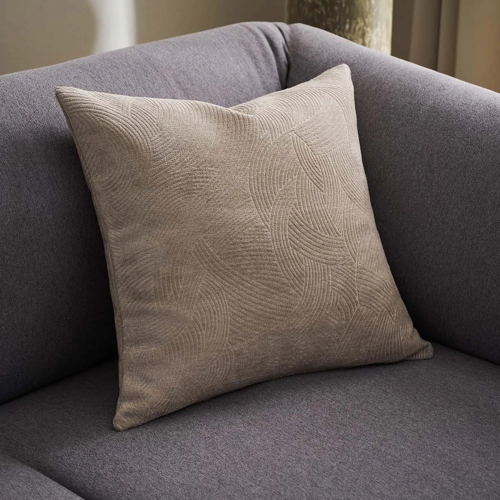 Διακοσμητική Μαξιλαροθήκη Βελουτέ (46x46) Gofis Home Nimbus Warm Beige 447/39