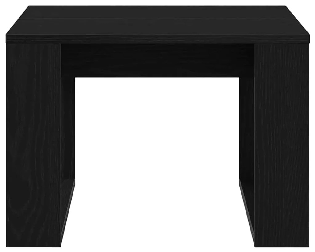 vidaXL Τραπεζάκι σαλονιού Μαύρη δρυς 50 x 50 x 35 cm