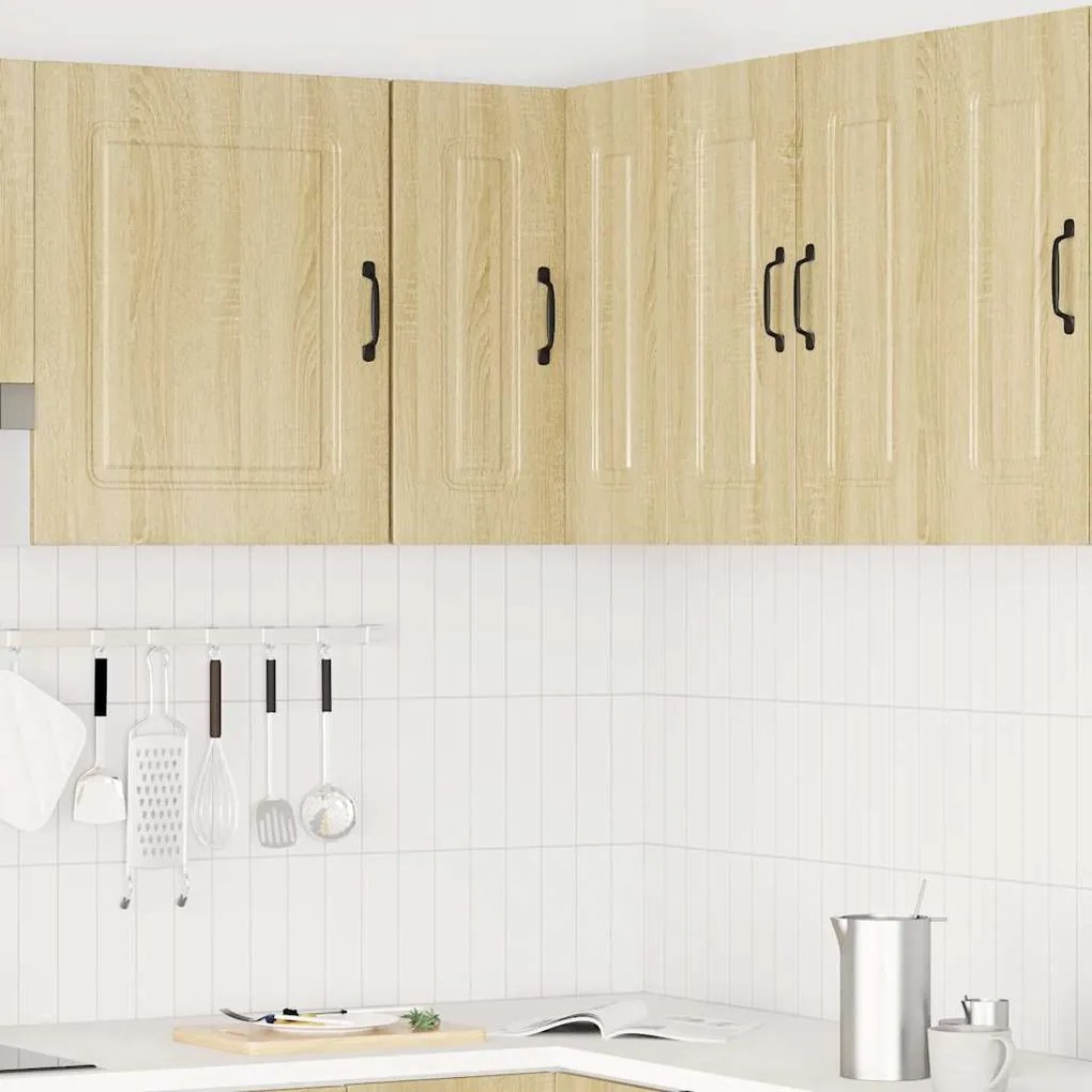 Γωνιακό ντουλάπι κουζίνας "Kalmar" Sonoma Oak Engineered Wood - Καφέ