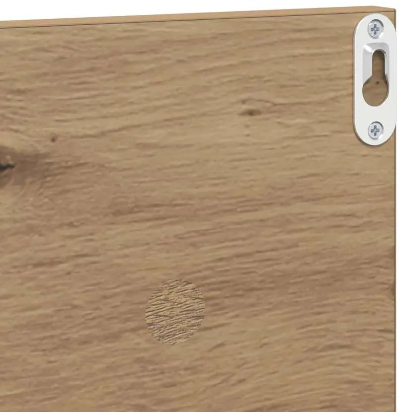 vidaXL Ράφια Τοίχου με ράφι 4 pcs Artisan Oak 80 x 11,5 x 18 εκ