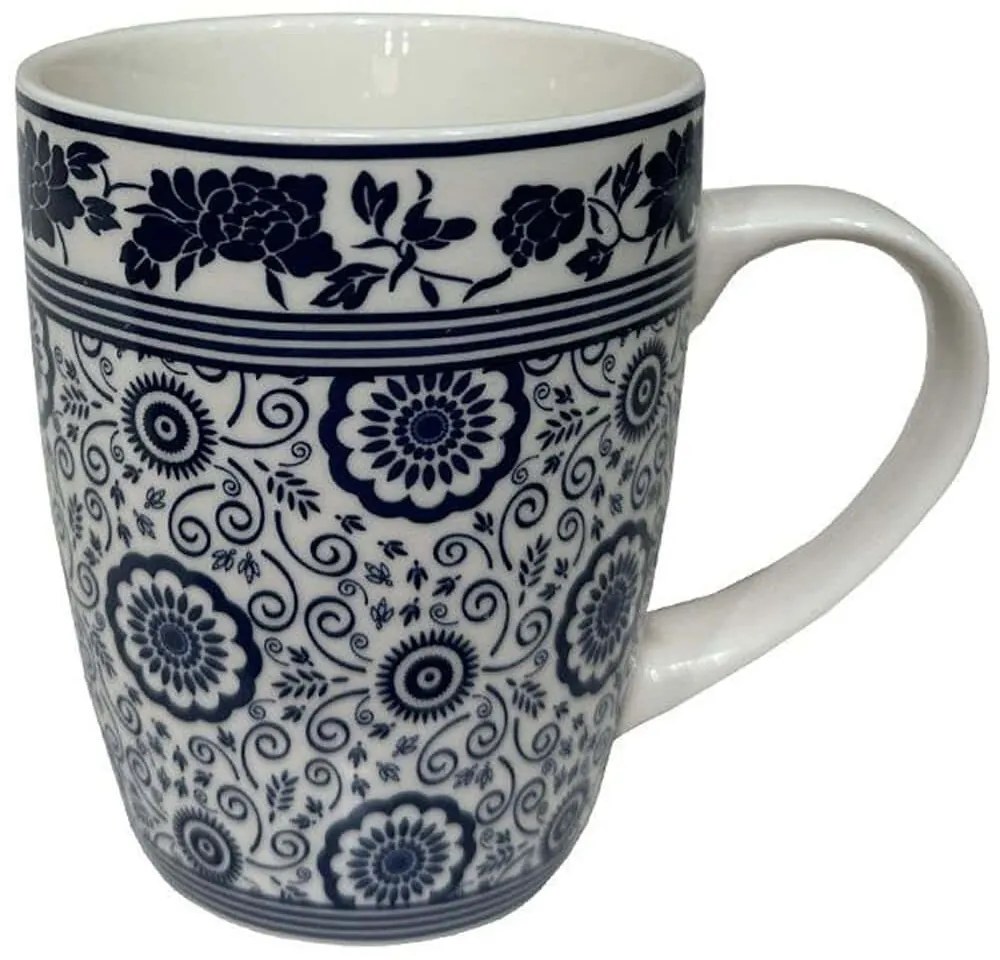 Κούπα Felicia 028877 8x8x11cm White-Blue Πορσελάνη