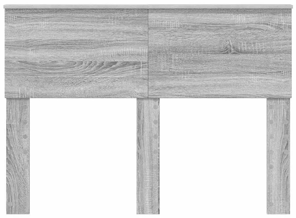 vidaXL Κεφαλάρι με κεφαλάρι Γκρίζο Σονομα 135 cm Επεξεργασμένο ξύλο
