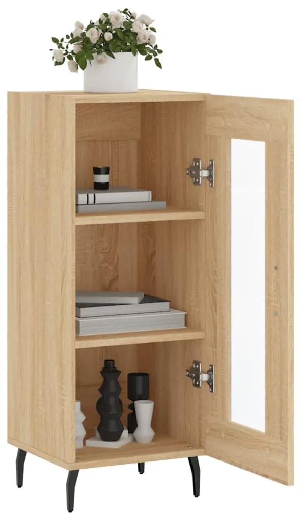 vidaXL Ντουλάπι Sonoma Δρυς 34,5x34x90 εκ. από Επεξεργασμένο Ξύλο